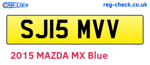 SJ15MVV are the vehicle registration plates.