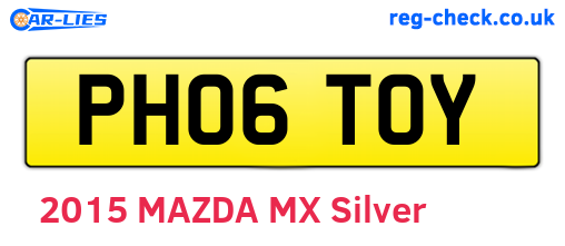 PH06TOY are the vehicle registration plates.