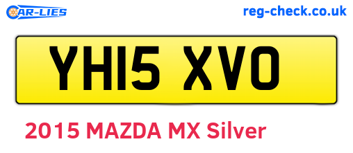 YH15XVO are the vehicle registration plates.