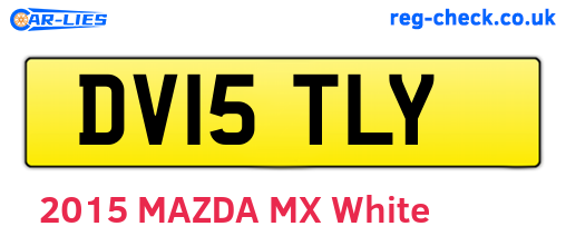 DV15TLY are the vehicle registration plates.