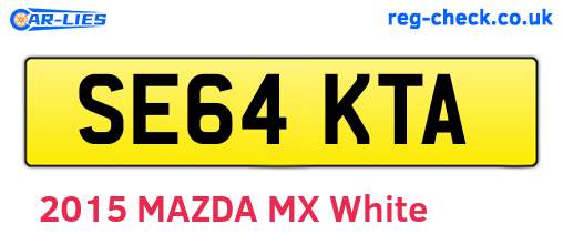 SE64KTA are the vehicle registration plates.