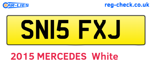 SN15FXJ are the vehicle registration plates.