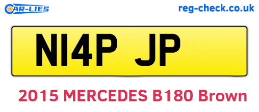 N14PJP are the vehicle registration plates.