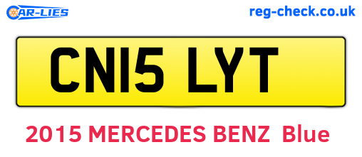 CN15LYT are the vehicle registration plates.