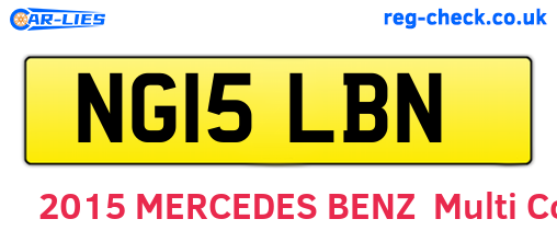 NG15LBN are the vehicle registration plates.