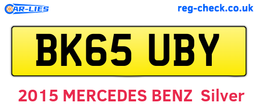 BK65UBY are the vehicle registration plates.