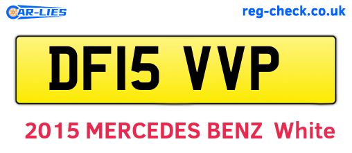 DF15VVP are the vehicle registration plates.