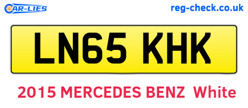 LN65KHK are the vehicle registration plates.