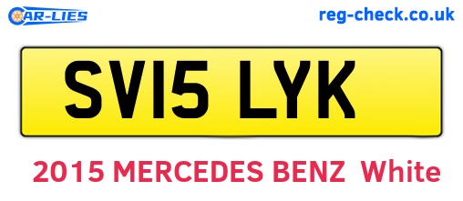 SV15LYK are the vehicle registration plates.
