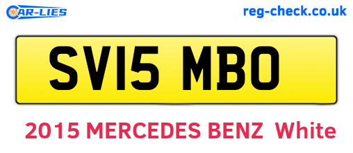 SV15MBO are the vehicle registration plates.