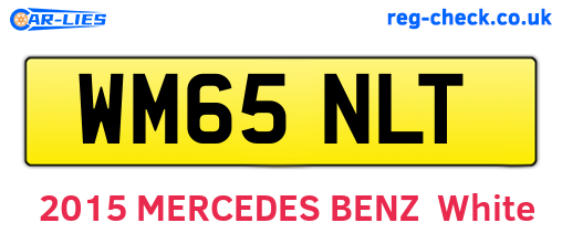 WM65NLT are the vehicle registration plates.