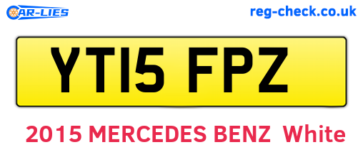 YT15FPZ are the vehicle registration plates.