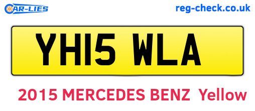 YH15WLA are the vehicle registration plates.