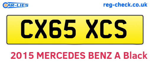 CX65XCS are the vehicle registration plates.