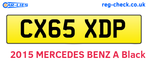 CX65XDP are the vehicle registration plates.