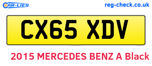 CX65XDV are the vehicle registration plates.