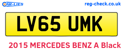 LV65UMK are the vehicle registration plates.