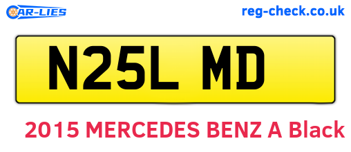 N25LMD are the vehicle registration plates.