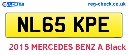 NL65KPE are the vehicle registration plates.