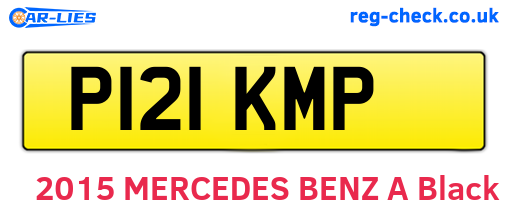 P121KMP are the vehicle registration plates.