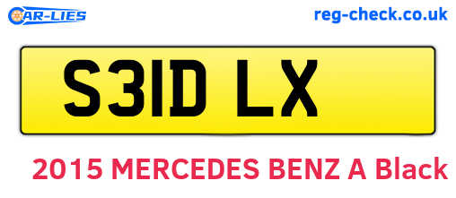 S31DLX are the vehicle registration plates.