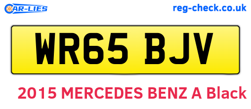 WR65BJV are the vehicle registration plates.