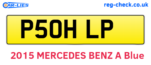 P50HLP are the vehicle registration plates.