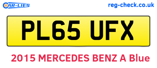 PL65UFX are the vehicle registration plates.