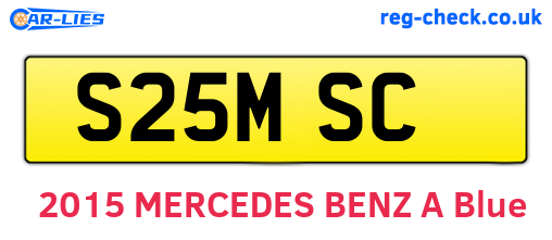 S25MSC are the vehicle registration plates.