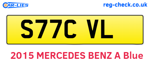 S77CVL are the vehicle registration plates.