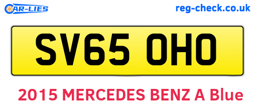 SV65OHO are the vehicle registration plates.