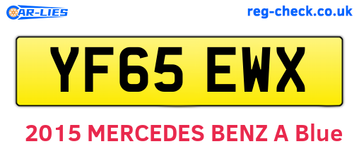 YF65EWX are the vehicle registration plates.