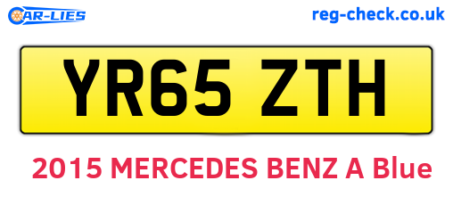 YR65ZTH are the vehicle registration plates.
