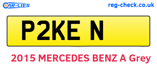 P2KEN are the vehicle registration plates.