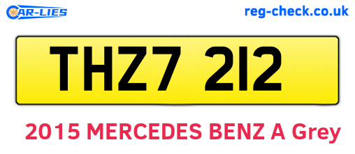 THZ7212 are the vehicle registration plates.