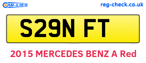 S29NFT are the vehicle registration plates.