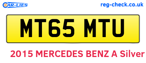 MT65MTU are the vehicle registration plates.