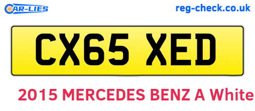 CX65XED are the vehicle registration plates.