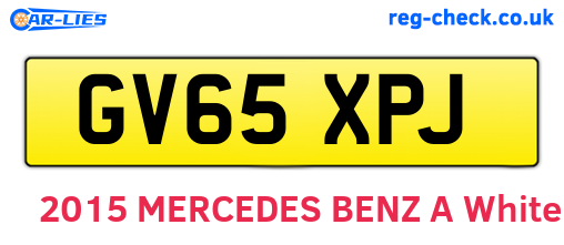 GV65XPJ are the vehicle registration plates.