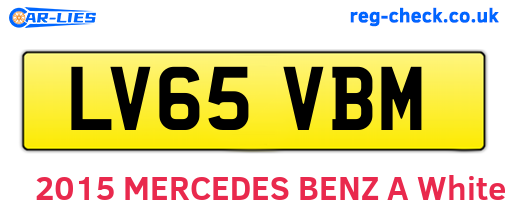 LV65VBM are the vehicle registration plates.