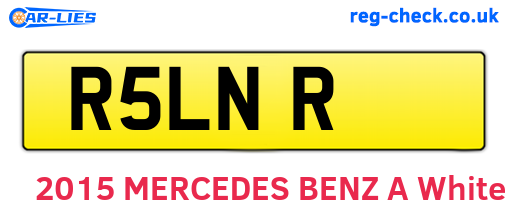 R5LNR are the vehicle registration plates.