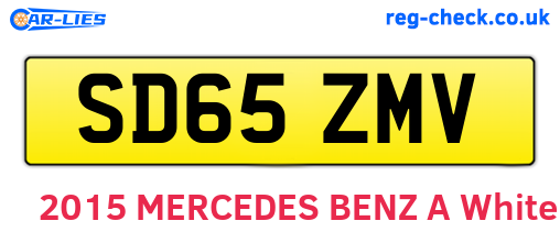 SD65ZMV are the vehicle registration plates.