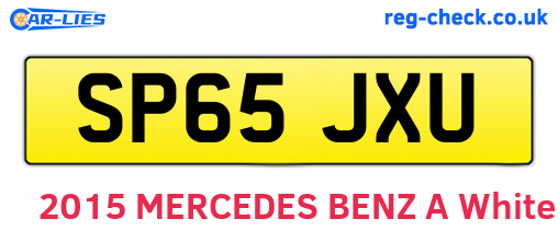 SP65JXU are the vehicle registration plates.