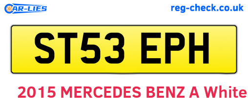 ST53EPH are the vehicle registration plates.