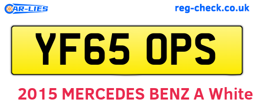 YF65OPS are the vehicle registration plates.