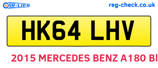 HK64LHV are the vehicle registration plates.