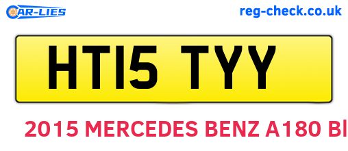 HT15TYY are the vehicle registration plates.