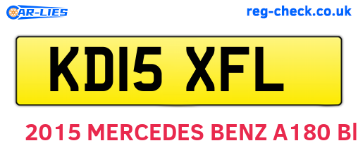 KD15XFL are the vehicle registration plates.