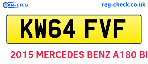 KW64FVF are the vehicle registration plates.