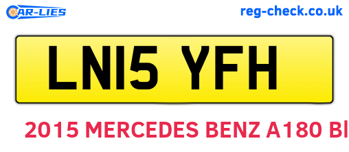 LN15YFH are the vehicle registration plates.